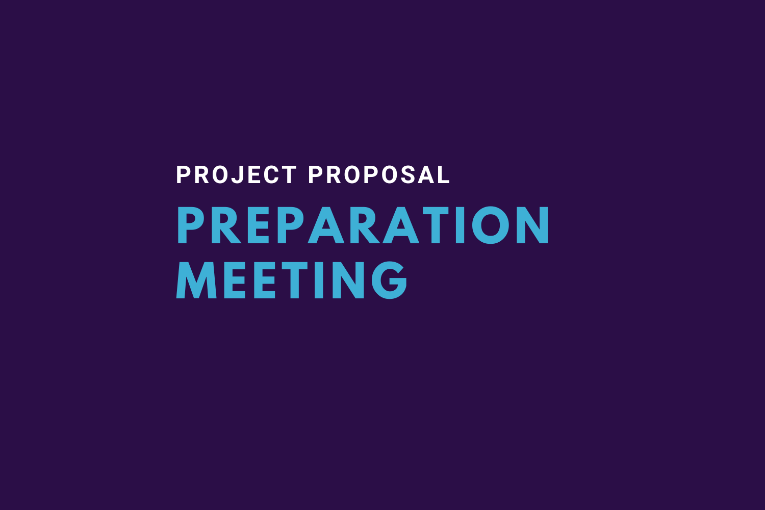 Project proposal preparation meeting | GIP